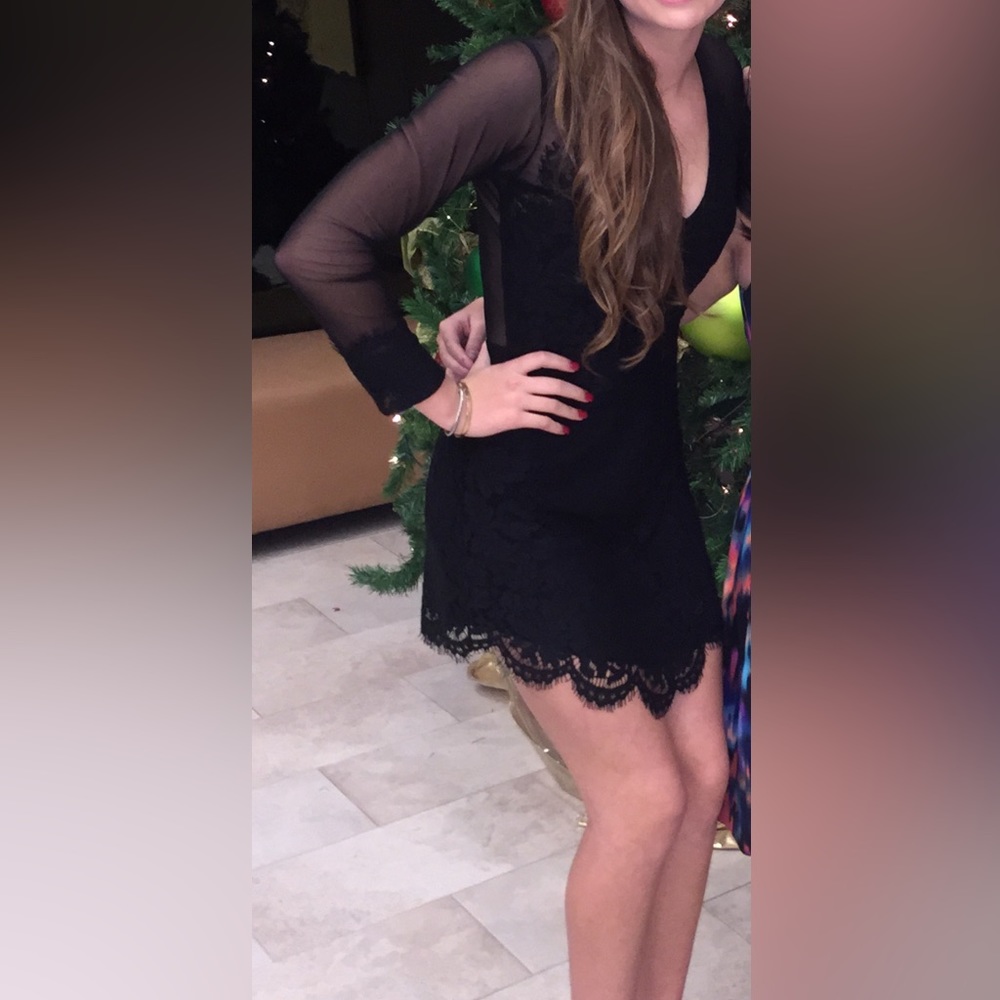Little black lace dress